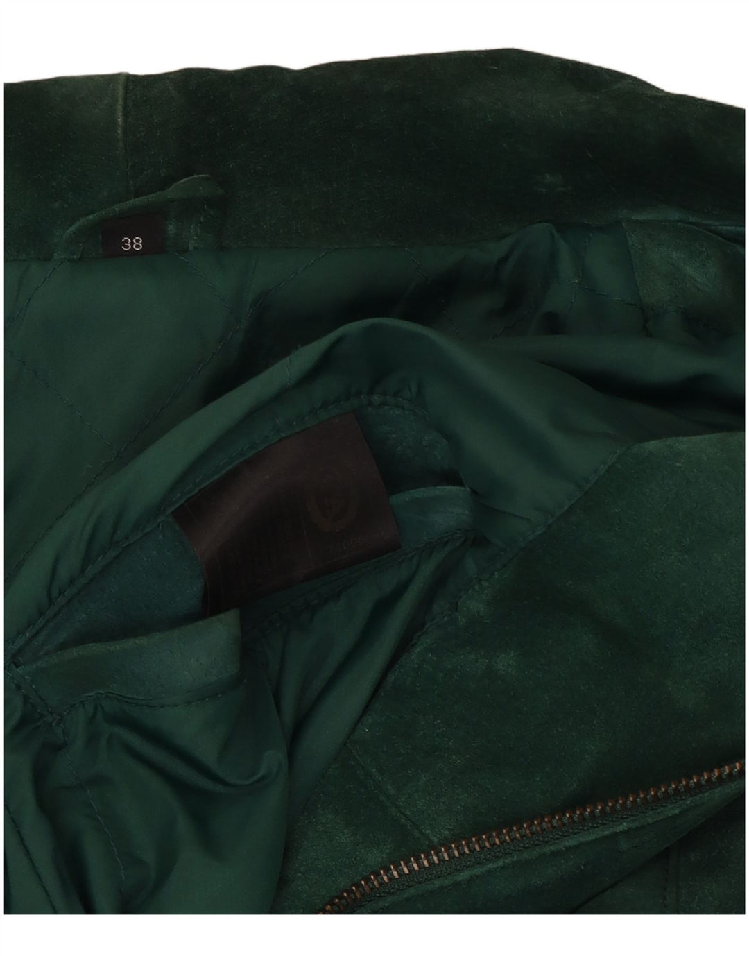 C&A Soprabito oversize in pelle scamosciata da donna EU 38 Pelle verde medio