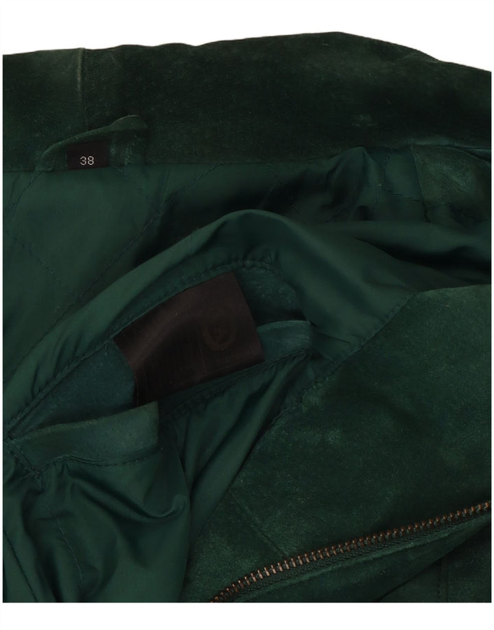 C&A Soprabito oversize in pelle scamosciata da donna EU 38 Pelle verde medio