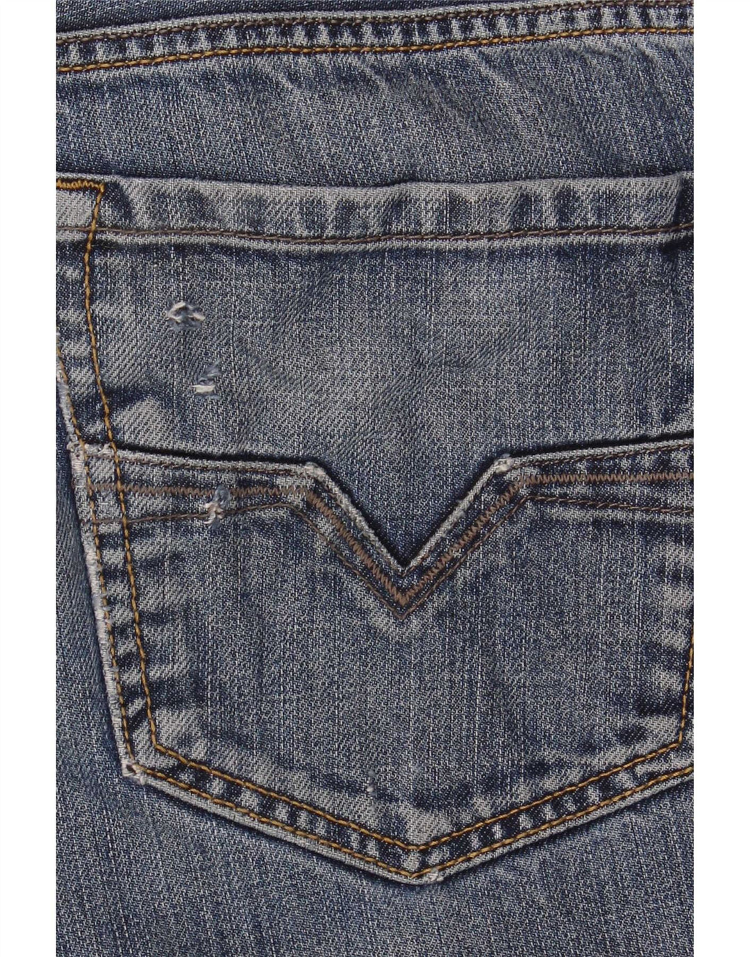 Pantaloncini di jeans da uomo Diesel W34 grandi in cotone blu