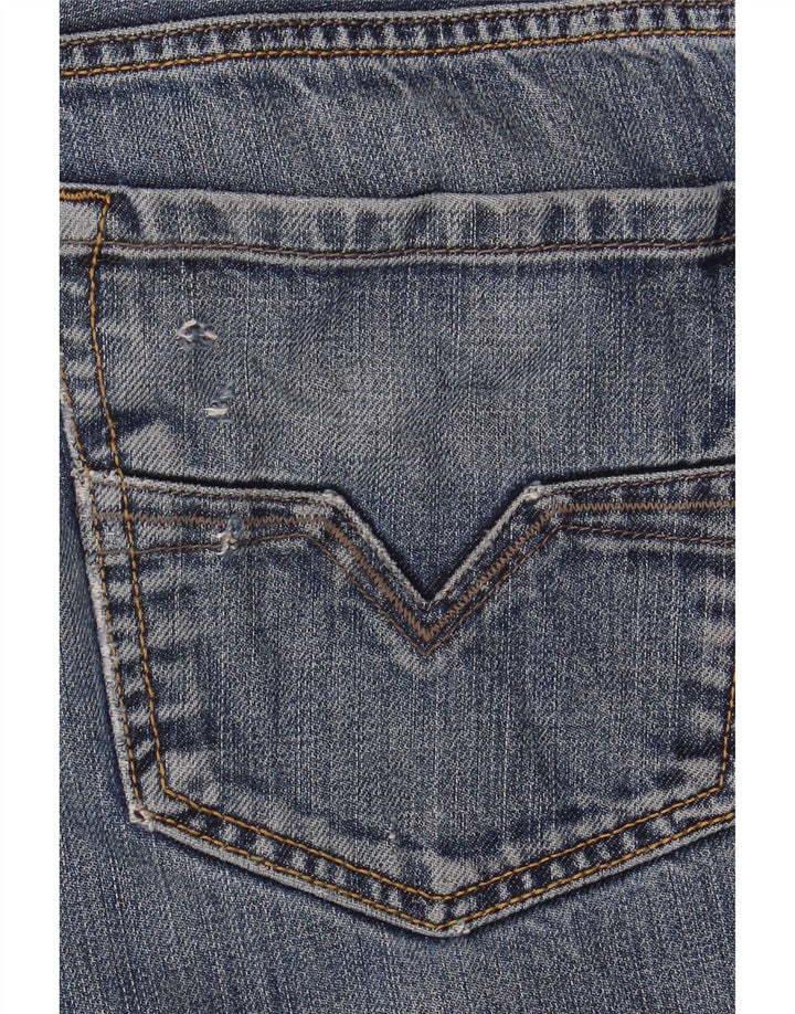 Pantaloncini di jeans da uomo Diesel W34 grandi in cotone blu