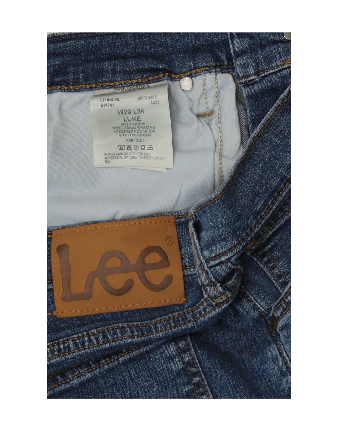 Jeans Lee Luke Slim da uomo W29 L29 in cotone blu