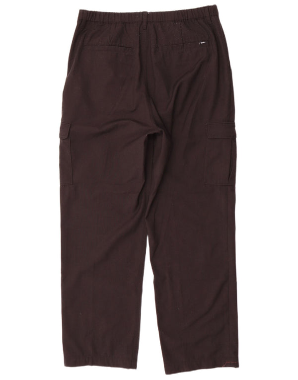 Pantaloni cargo dritti da uomo Vans Large W34 L29 poliestere nero