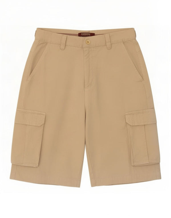 Pantaloncini cargo da uomo Carrera IT 46 Small W28 Cotone beige