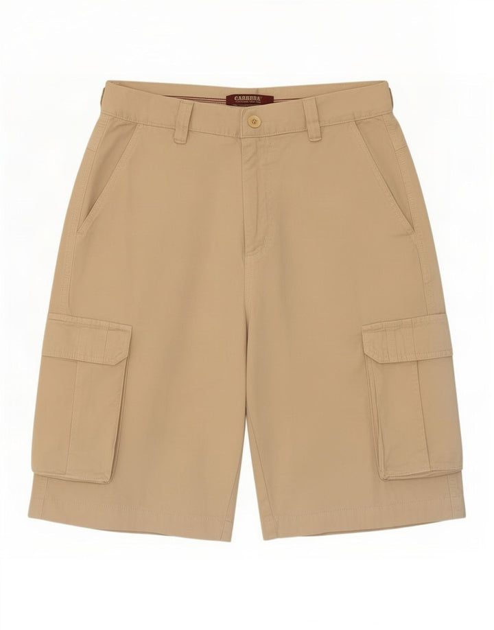 Pantaloncini cargo da uomo Carrera IT 46 Small W28 Cotone beige