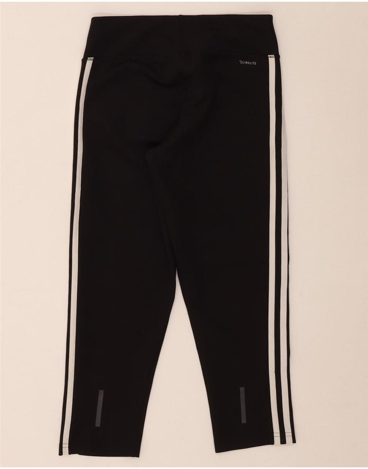 Leggings Adidas Climalite Capri da donna UK 8/10 Piccolo poliestere nero