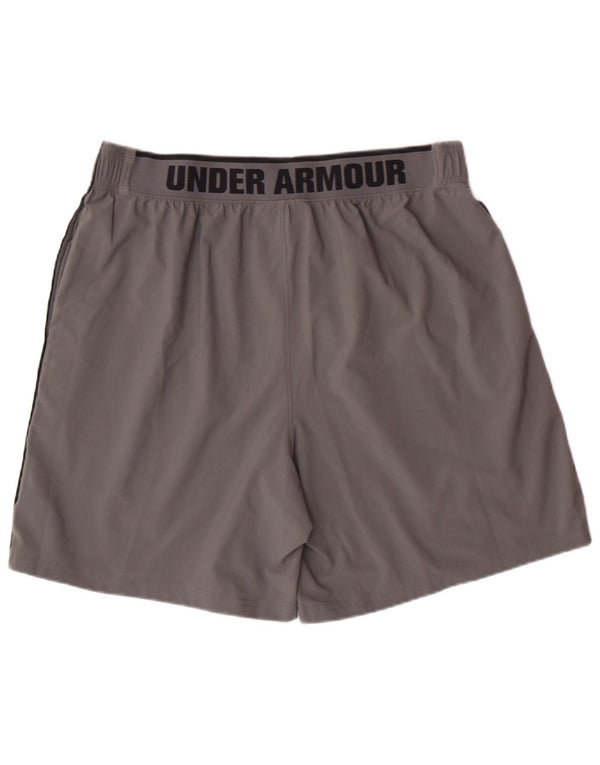 Pantaloncini sportivi grafici da uomo UNDER ARMOR XL grigi