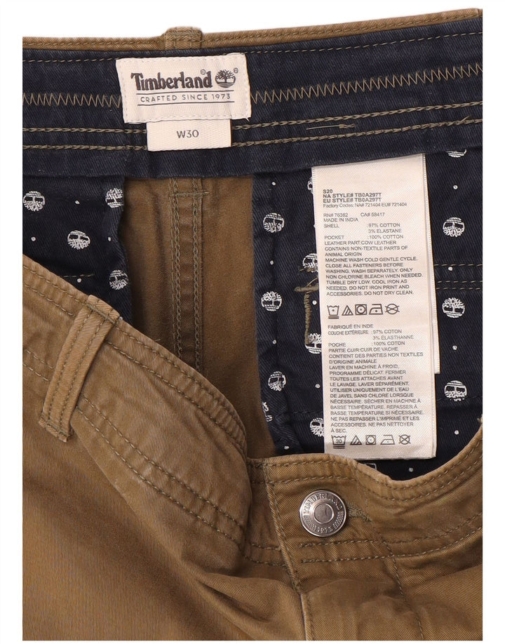 Pantaloncini cargo da uomo Timberland W30 cotone beige medio
