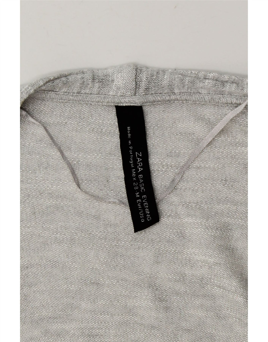 Maglione cardigan aperto da donna Zara UK 12 Grigio medio