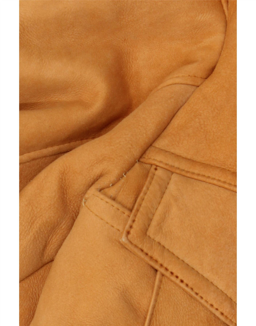 Giacca in shearling vintage da uomo UK 40 Shearling beige grande