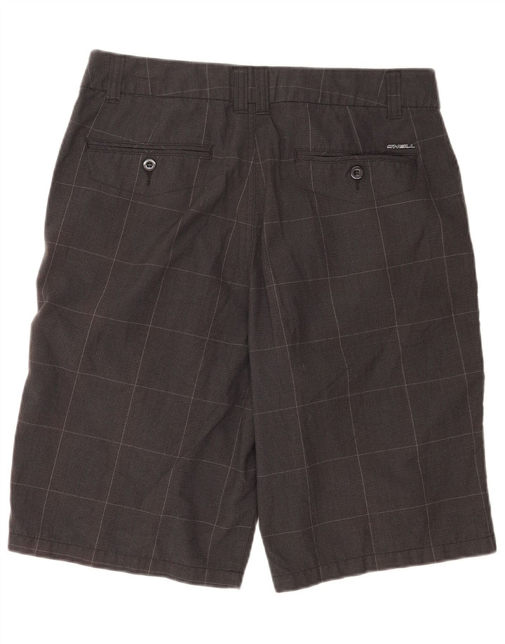 Pantaloncini chino da uomo O'Neill W33 poliestere a quadri grigio medio
