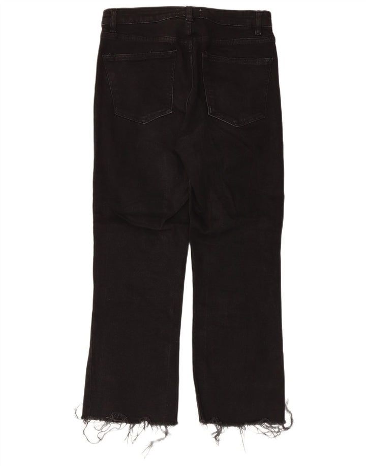 Jeans corti a vita alta da donna Zara EU 40 medio W30 L25 neri