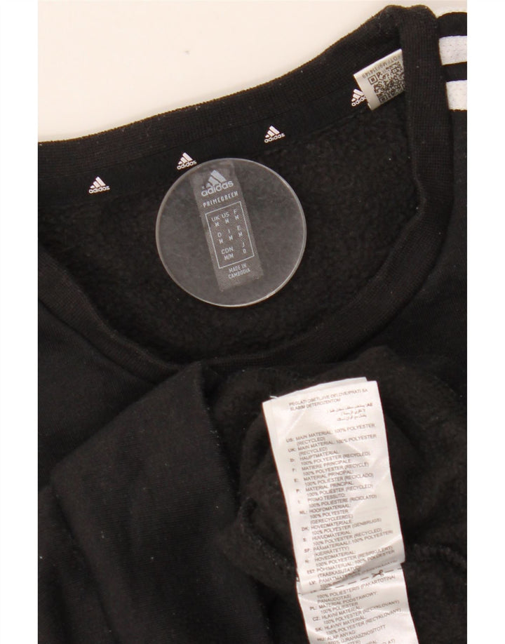 Felpa da uomo ADIDAS maglione medio nero poliestere