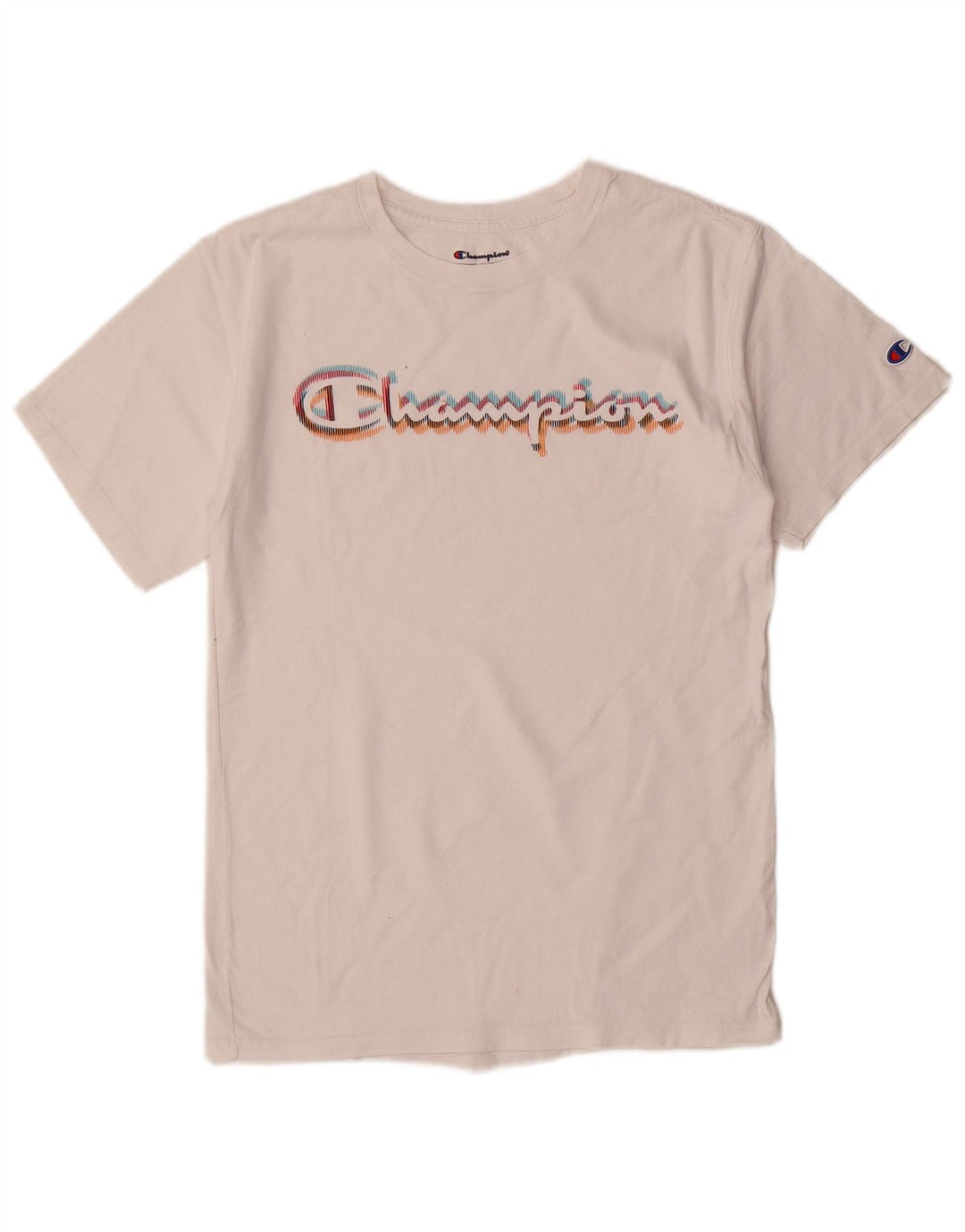 T-shirt grafica da donna Champion Top UK 10 piccola bianca