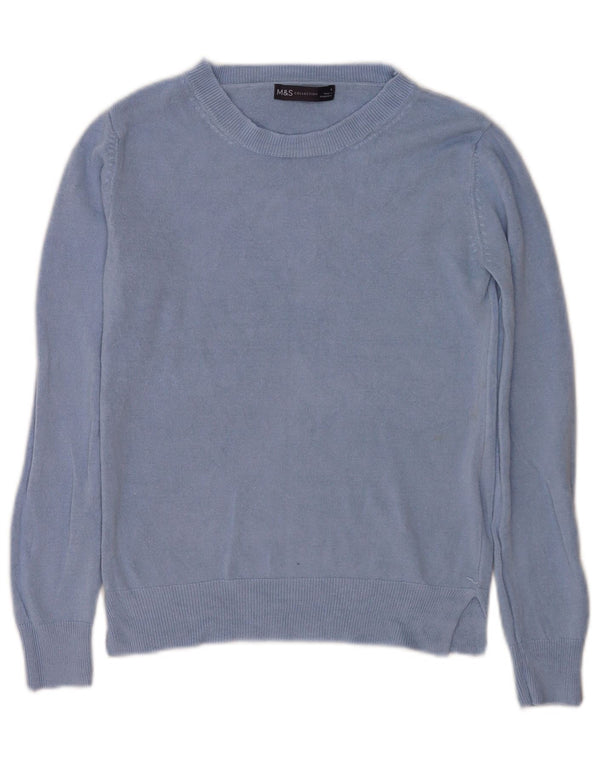 Maglione maglione oversize con scollo a barca da donna Marks & Spencer UK 6 XS Blu