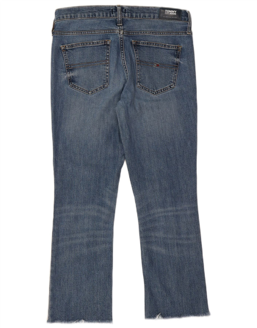 Jeans bootcut da donna a vita media Tommy Hilfiger W29 L25 cotone blu
