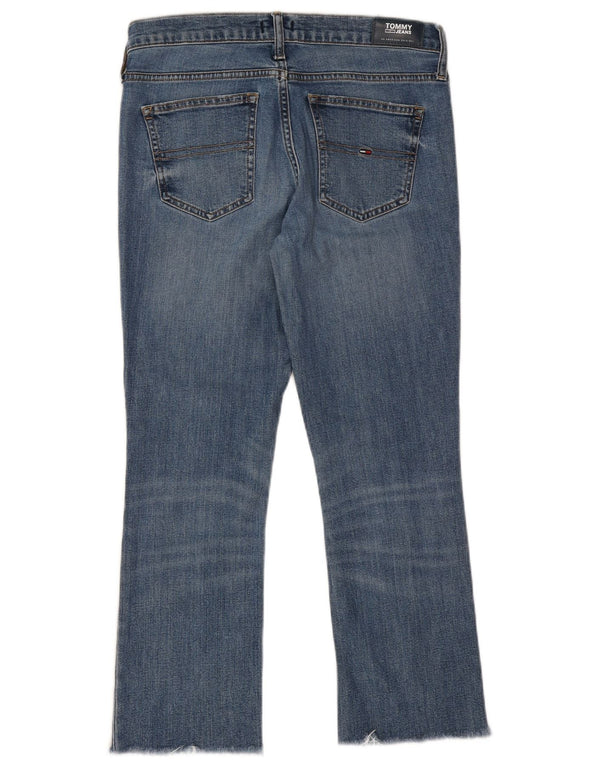 Jeans bootcut da donna a vita media Tommy Hilfiger W29 L25 cotone blu