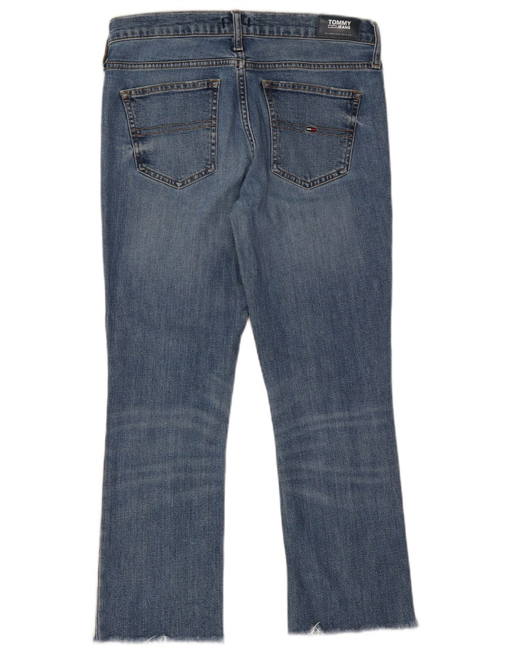 Jeans bootcut da donna a vita media Tommy Hilfiger W29 L25 cotone blu