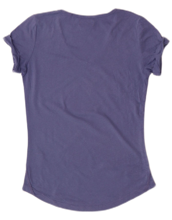 T-shirt grafica da donna KAPPA Top UK 12 cotone blu medio