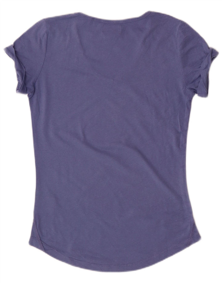 T-shirt grafica da donna KAPPA Top UK 12 cotone blu medio