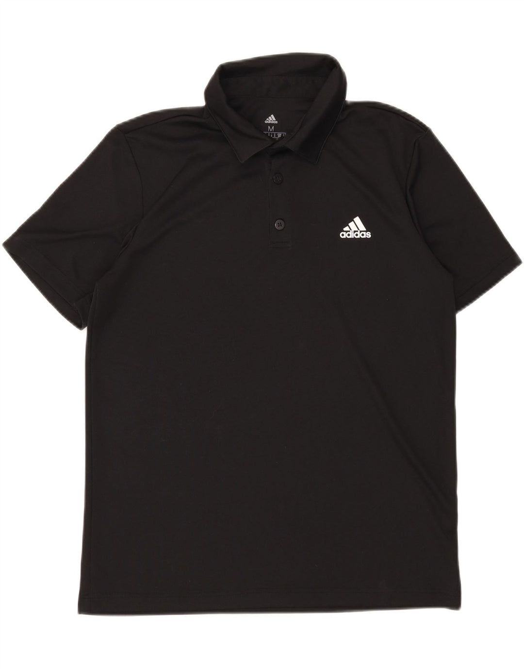 Polo Adidas Aeroready da uomo in poliestere nero medio