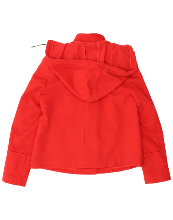 Montgomery da donna con cappuccio Stefanel IT 48 XL Rosso Lana Vergine