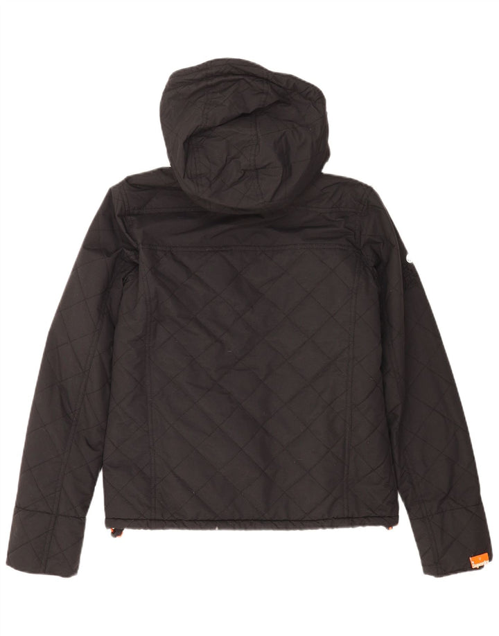 Giacca a vento con cappuccio da uomo Superdry Windcheater UK 36 Small Nera