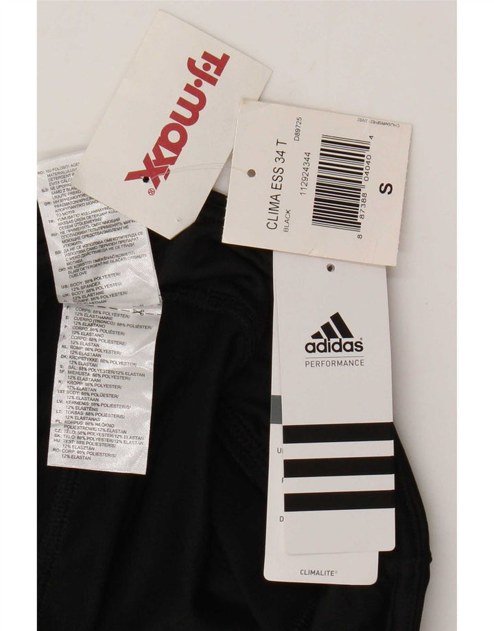 Leggings Adidas Climalite Capri da donna UK 10 piccolo poliestere nero