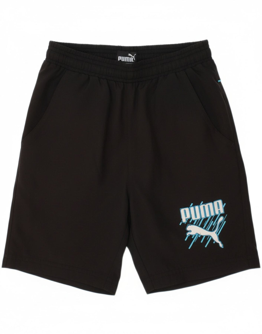 PUMA Boys Graphic Sport Shorts 9-10 Years  Black