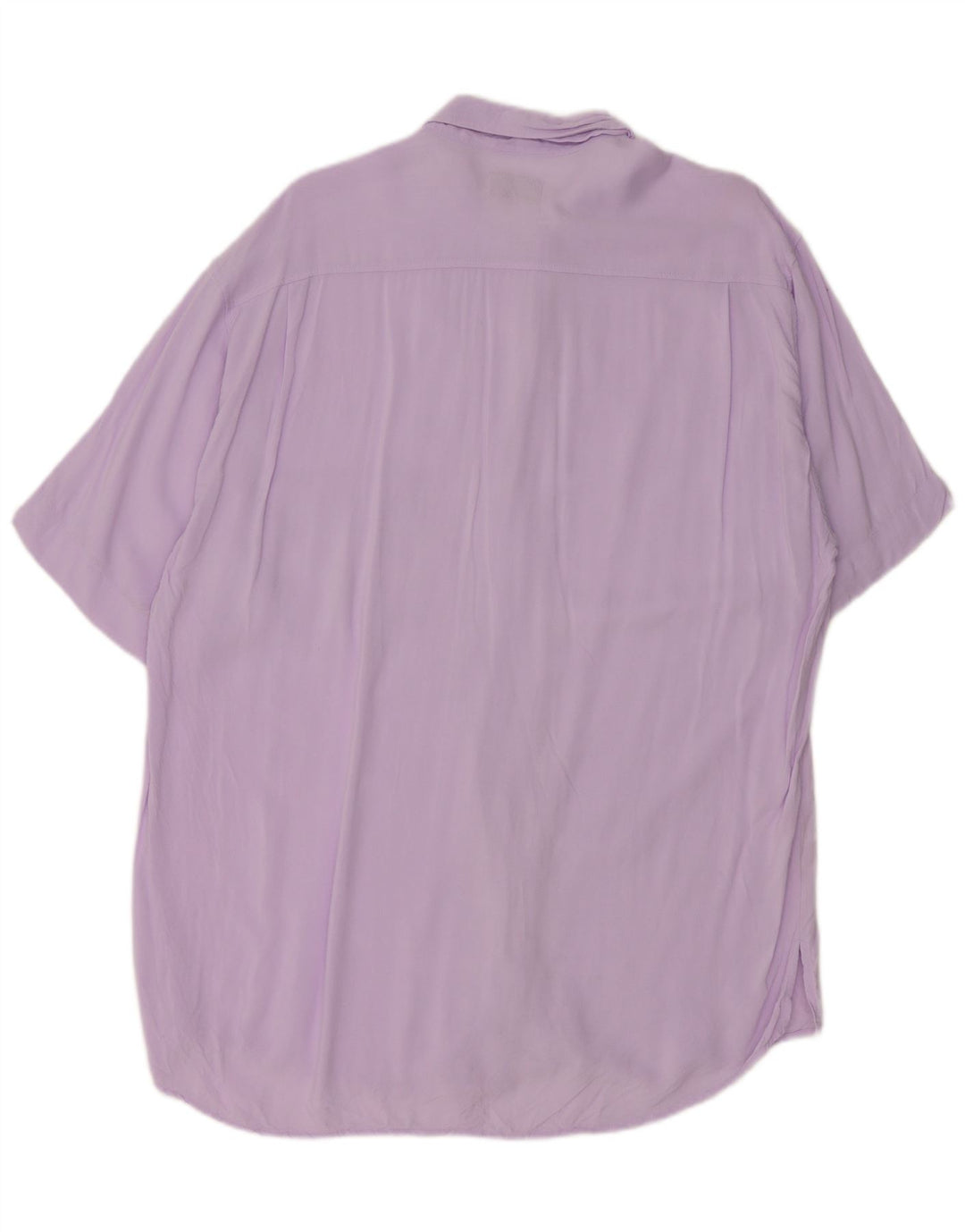 Camicia da uomo a maniche corte Stefanel Large in viscosa viola