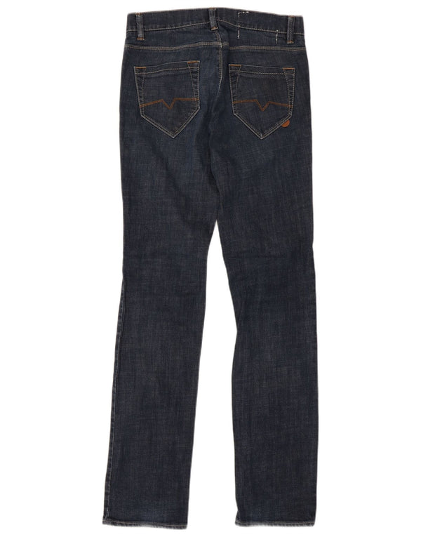 Jeans slim dritti a vita bassa da donna Hugo Boss W24 L33 Blu