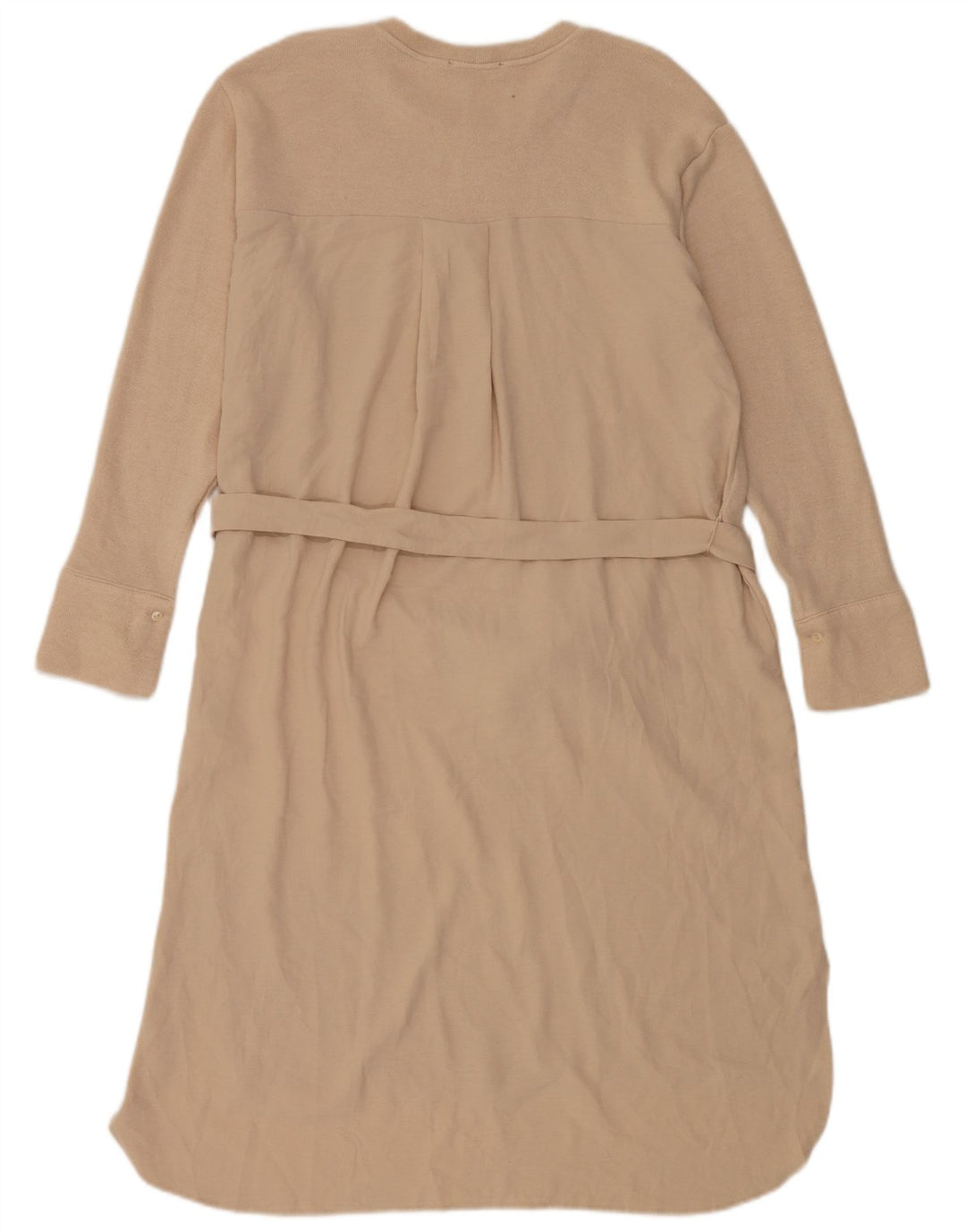 Abito maglione Zara da donna UK 14 Viscosa beige medio