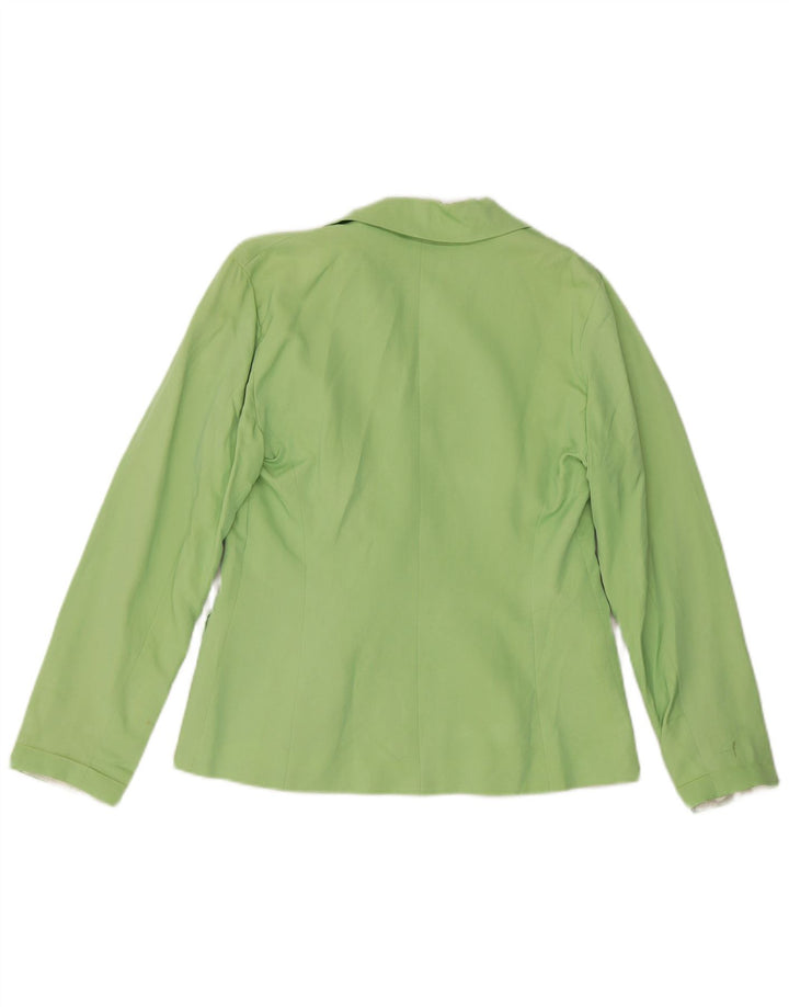 Giacca blazer doppiopetto da donna SUPERIOR IT 44 Seta verde medio