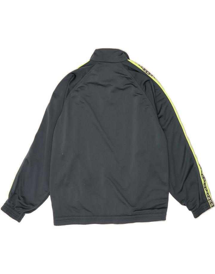 DIADORA Mens Graphic Tracksuit Top Jacket UK 36 Small Grey Polyester Vintage Diadora and Second-Hand Diadora from Messina Hembry 