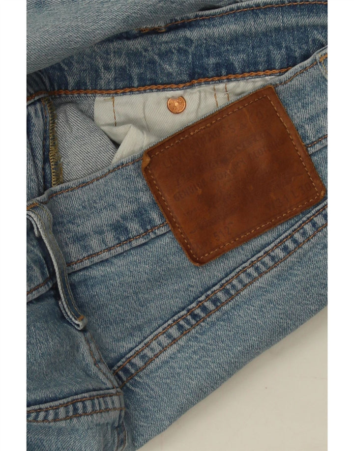 Levi's Uomo 512 Jeans affusolati slim W31 L30 Blu