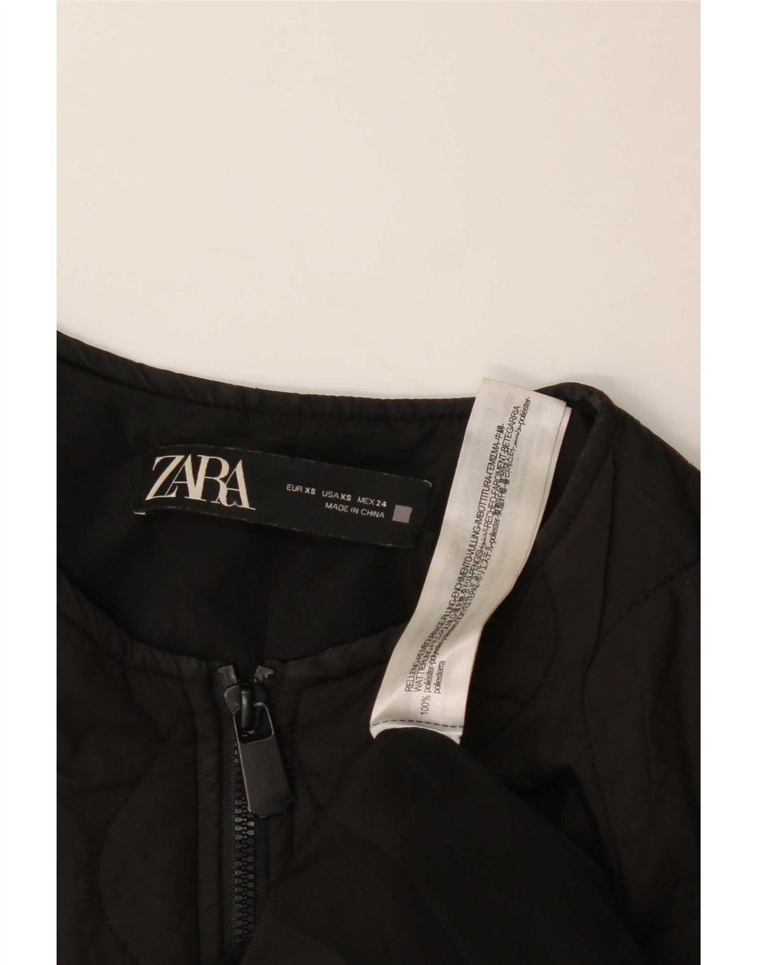 Giacca imbottita oversize da donna Zara UK 6 XS poliestere nero