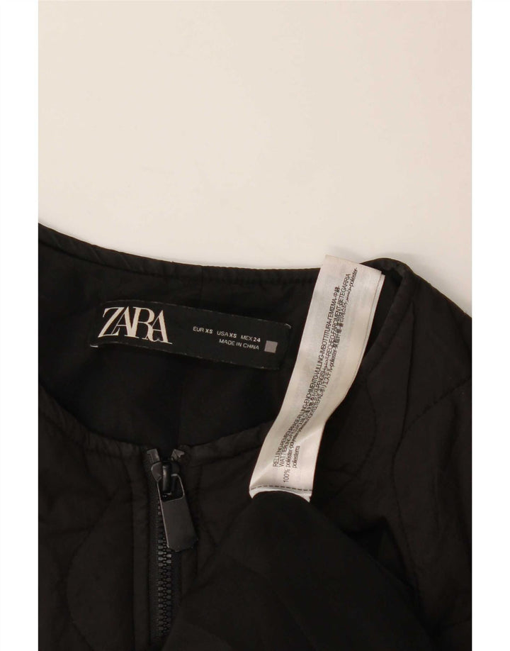 Giacca imbottita oversize da donna Zara UK 6 XS poliestere nero