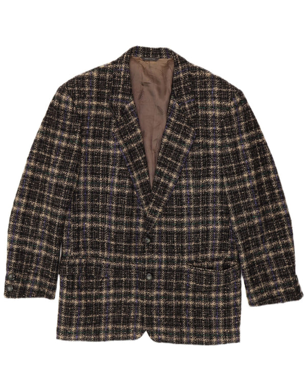 Giacca blazer da uomo a 2 bottoni MISSONI UK 38 a quadri grigio medio