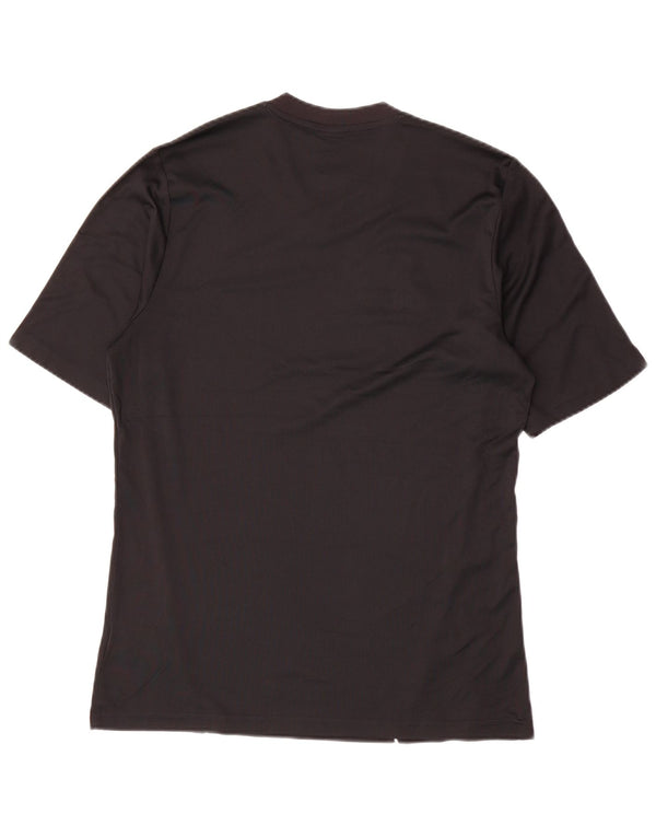 T-shirt Adidas Climalite da uomo, media, in poliestere nero