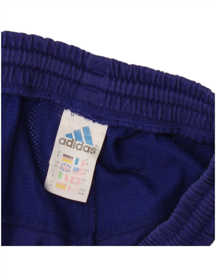 Pantaloncini sportivi da uomo Adidas medi in poliestere blu navy