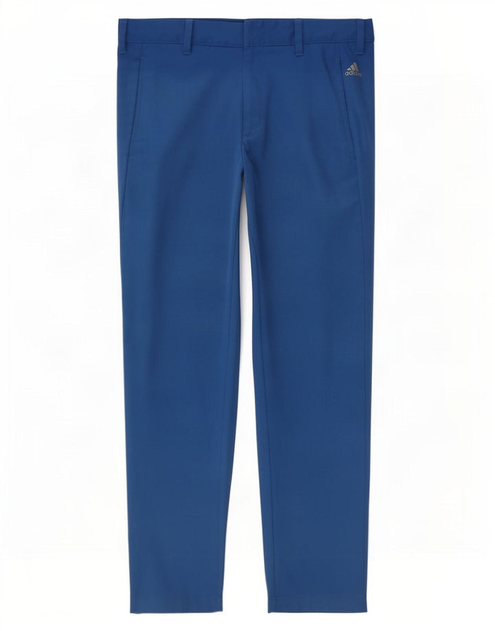 Pantaloni chino dritti da uomo Adidas W30 L30 poliestere blu