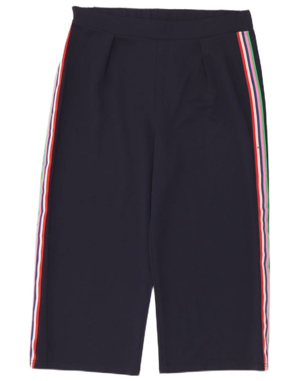 Pantaloni corti da donna M&Co UK 16 Large W36 L23 Blu navy Colorblock
