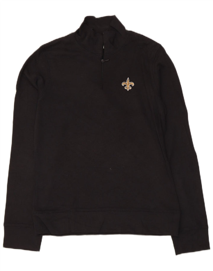 Tuta da ginnastica Reebok da donna New Orleans Saints Pullover UK 10 Small Nera