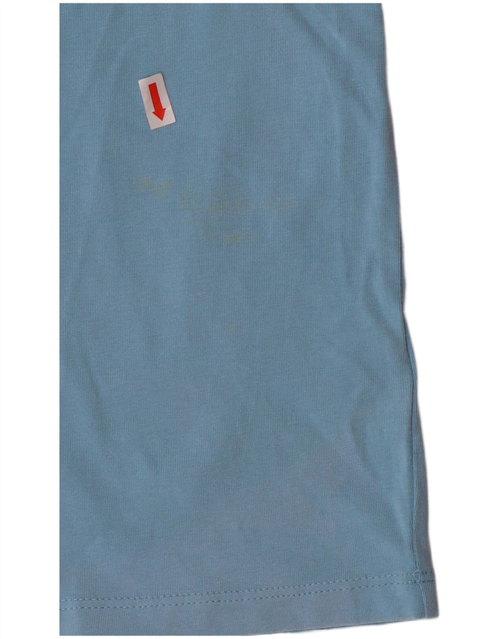 TOMMY HILFIGER T-shirt da uomo Top in cotone blu medio