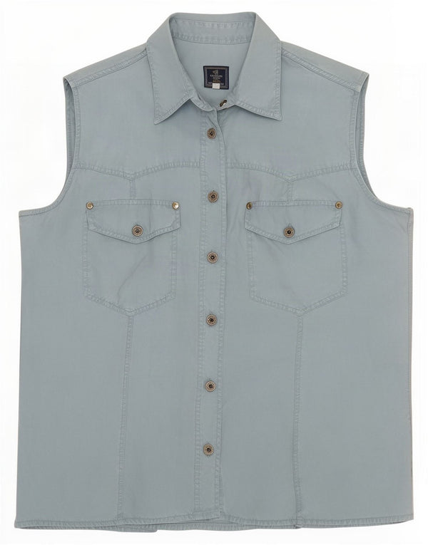 Camicia senza maniche da donna Trussardi UK 14 Blu medio