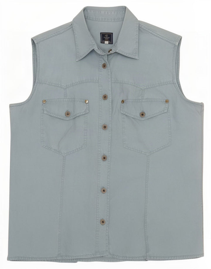Camicia senza maniche da donna Trussardi UK 14 Blu medio