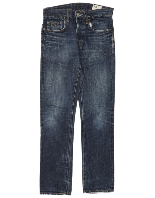 Jeans dritti da uomo G-STAR 3301 W29 L32 cotone blu