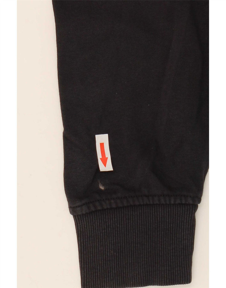 Giacca da ginnastica da uomo Penguin, piccola, in cotone color block nero