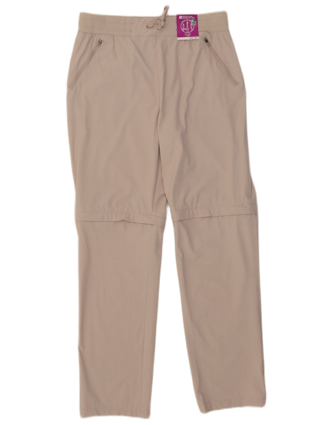 Pantaloni casual da donna Mountain Warehouse UK 12 Medium W32 L29 Beige
