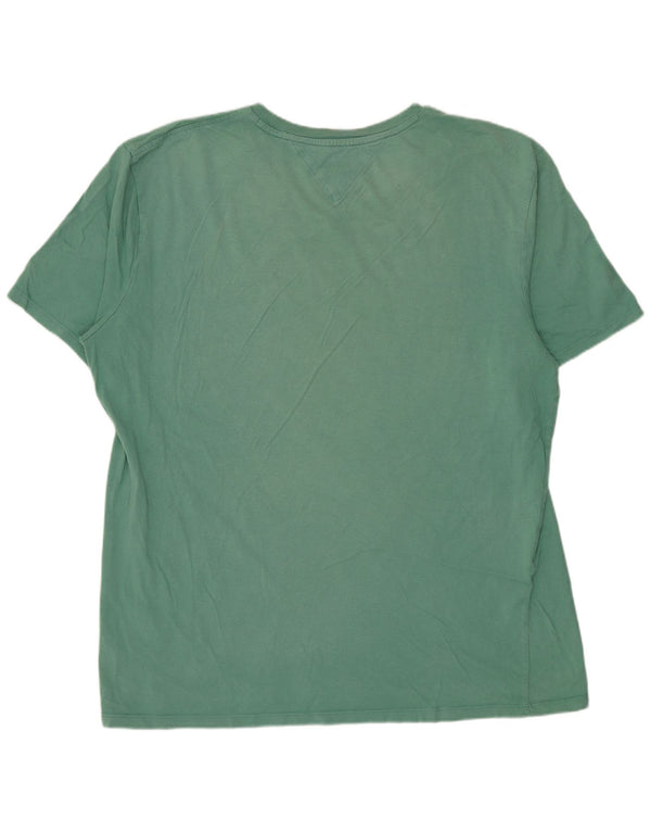 T-shirt da uomo Tommy Hilfiger Top XL in cotone verde