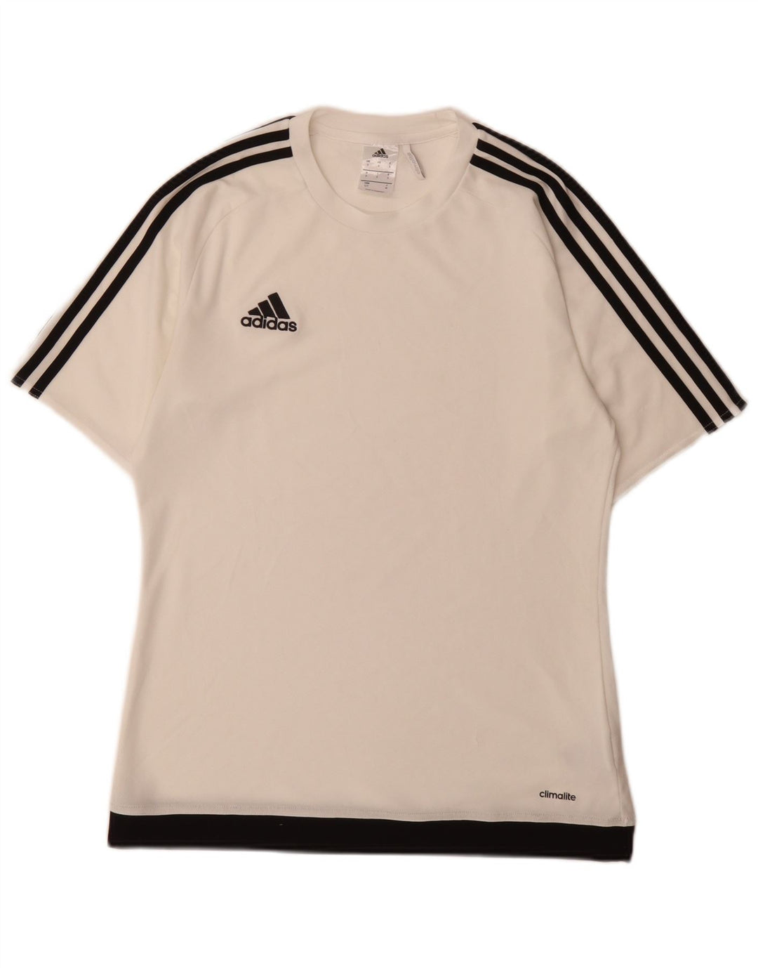 T-shirt da uomo Adidas Top Small bianca in poliestere sportiva